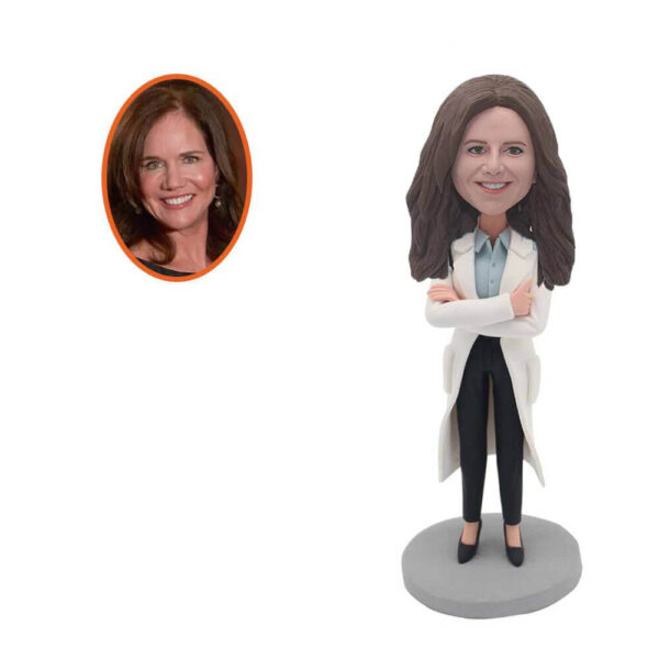 personalized female doctor bobblehead